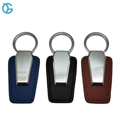 China Business Gift Personalized Promotion/Souvenir/Brand Ring Shiny Detachable Leather Car Key Chain Ring for sale