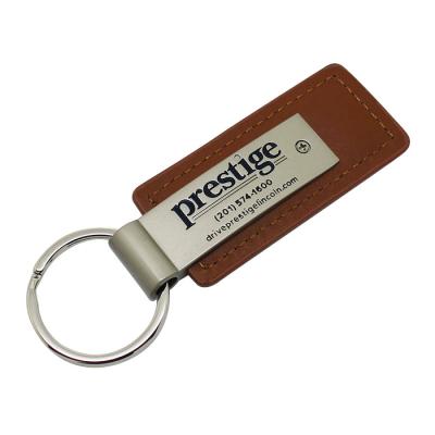 China Souvenir Gift Manufacturer High Quality Cheap Price Custom Leather Bulk Sublimation Car Logo Leather Key Chain for sale