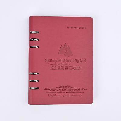 China Printed Custom A5 Premium Corporate Energy Red Notebook Ax Latest Office Notebook for sale