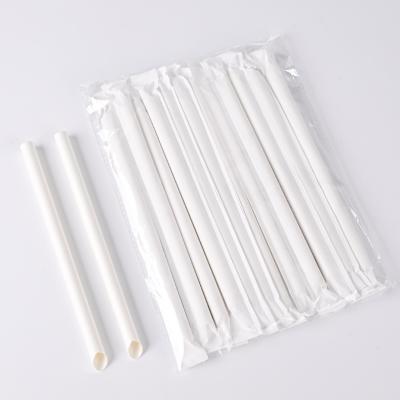 China Disposable Eco Friendly Disposable Kraft Paper Straw Biodegradable Bubble Tea Paper Straw Individually Wrapped Paper Drinking Straw for sale