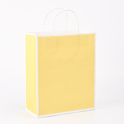 China Recycled Materials Custom Printed Your Own Logo Colorful Kraft Gift Craft Shopping Paper Bag  With Handles for Gift Shopping Sweet for sale