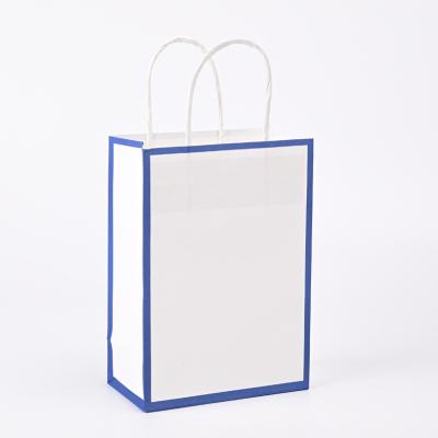 China Recycled Materials Wholesale Recycled Colorful Kraft Paper Bag For Holding Food Cake Shop Packing Paper Bag For Gift for sale