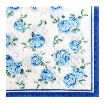 China Disposable Custom Logo Elegant Paper Napkin Tissue Paper Cocktail Napkin for sale