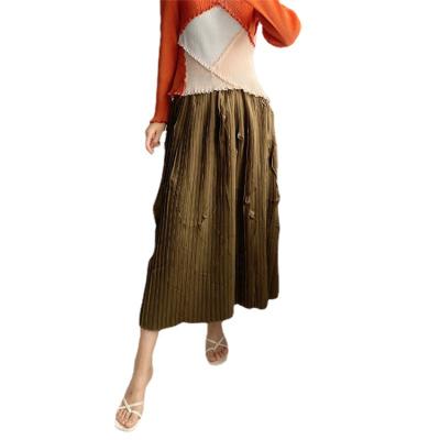 China new design of Anti-wrinkle dresses fashion clothes 2021 pleated ladies casual skirts for sale