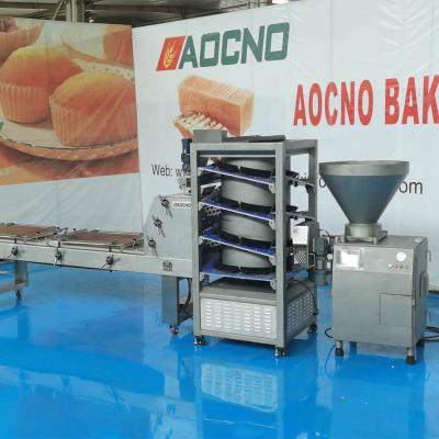 China Snack Factory Cake Automatic Baguette Bread Machine Production Line zu verkaufen