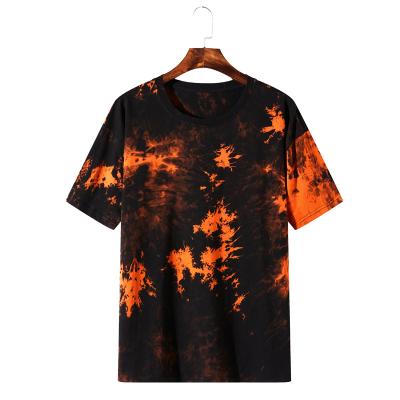 China Wholesale Custom Anti-Wrinkle Printing Mens Cotton Tops and Tees Tie Dye T-shirts Summer Casual T-shirt for sale