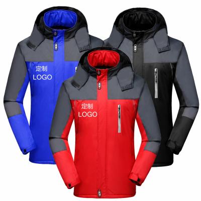 China QUICK DRY Winter Thick Velvet Men Windproof Down Coat High Quality Male Waterproof Jacket for sale