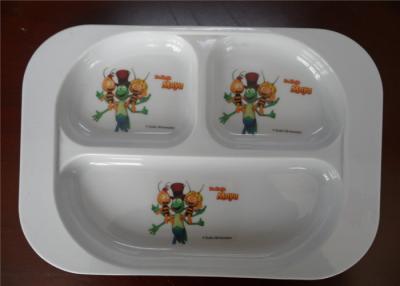 Cina La plastica in serie professionale della melammina della cena placca un colore bianco di tre fori per l'hotel in vendita