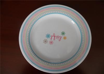 China Natural Bamboo Fibre  Blue And White Melamine Plates For Professional Star Hotel for sale