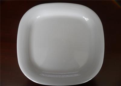 China White Microwavable Melamine Plates / Melamine Dinner Plates With Custom Shape for sale