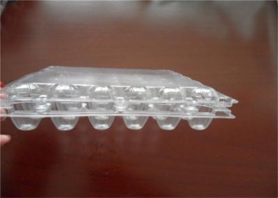 China PEC Plastic Egg Tray , Reusable Plastic Egg Cartons Promotional Simple Design for sale