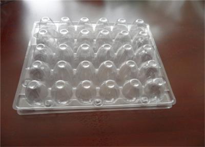 China PET PVC Hatching Plastic Quail Egg Trays 30 Holes For Supermarket Storage for sale