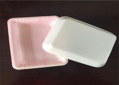 China Customized Cute Plastic Packaging Trays Pink And White For Christmas Serving Dishes for sale