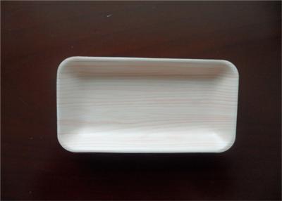 China Light White Plastic Packaging Trays , Disposable Food Trays With Oblong Shaped for sale