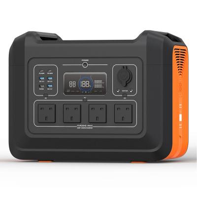 China Type C 2400w portable camping power station tragbare kraftwerk 48v lifepo4 battery 2000w power station peak power 5000w portable solar generator for sale