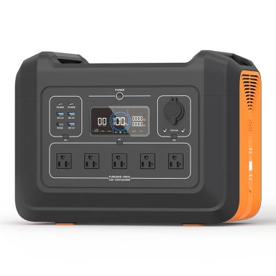 China Type C 2400w camping power station tragbare kraftwerk lifepo4 solar portable generator 110v 220v battery charging power station 2000wh for sale