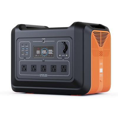 China Type C Souop 110v 3000w mobile outdoor emergency camping lifepo4 battery charging power station 2400w portable solar generator for sale