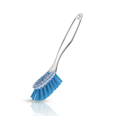 China Durable Plastic Hand Held Dish Washing Dish Clean Kitchen Brush Long Brush Handle for sale