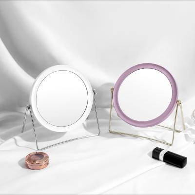 China HANXIN Professional Manufacturing Magnifying Custom Logo Degradable Make Up Hand Held Framed Vanity Mirrors for sale