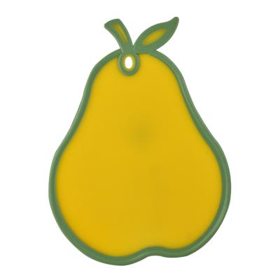 China Viable Shape Kitchen Wholesale Fruit Pear Chopper Plastic Cutting Board for sale