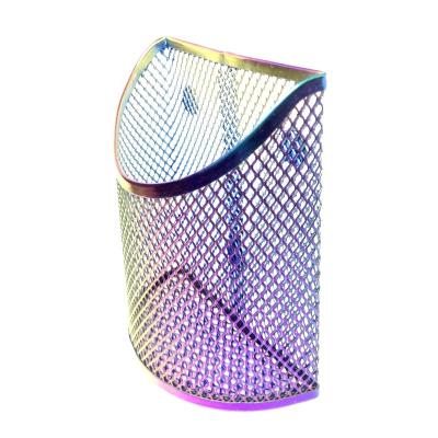 China Rainbow Home School Office Magnetic Pen Holder for Whiteboard Fridge Mesh Storage Magnetic Basket Locker Organizer Accessories for sale