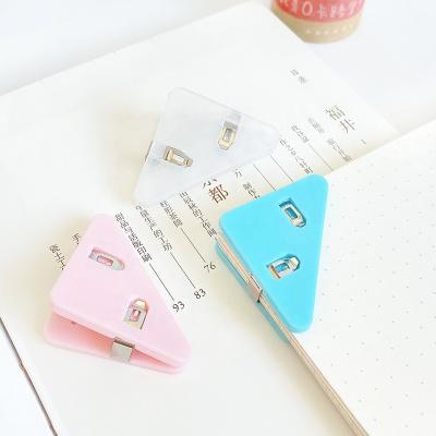 China Spring PET Book Paper Corner Clip Binder Clips for Desk Storage Shelf Files Corners to Protect Organizer Organization for sale