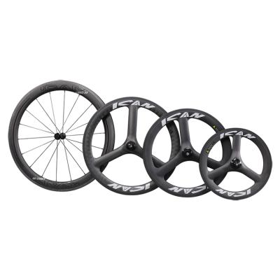 China Road bikes new 24 inch 520 carbon disc brake bmx wheels 3 spoke for folding bike for sale