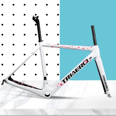 China Wholesale Lightweight Carbon Road Frames Di2 Aerial Frame 48/50/52/54/56/58cm Compatible A2 Road Bike for sale