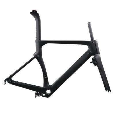 China Road Bikes Wholesale AERO Racing AERO Frame Carbon Road Bicycle Frame With Hidden Brakes for sale