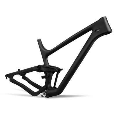 China wholesale stiffness 27.5er plus thrust 148*12 mountain bike carbon frame mtb suspension drag frames P1 for sale