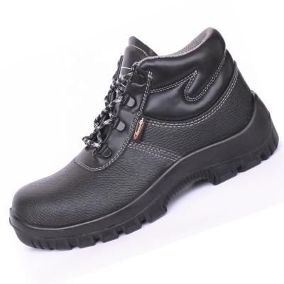 China Men's Steel Toe Black Action Leather Woodland Safety Work Shoes for sale