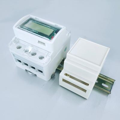 China Single phase rail type smart electric power meter with NOTA:-iot module and 60A remote meter reading for sale