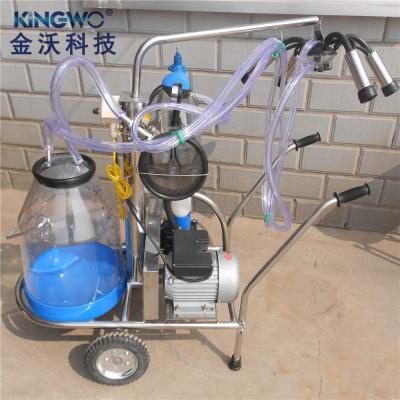 China Dairy farm cow milking machine with transparent milk bucket for sale