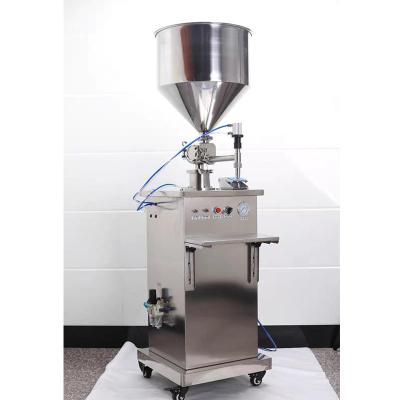 China Food Vertical Pneumatic Single Head Cream Paste Filling Machine for sale