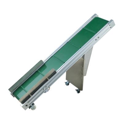 China Hotels Stainless Steel Structure For Finished Bags For Packaging Production Line Oblique Lifting Conveyor Belt Exit Conveyor Belt for sale