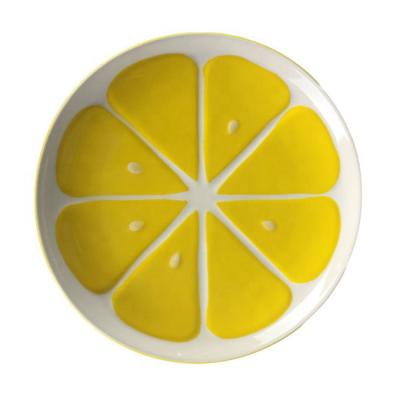 China Viable Platos diseno lemon lemon melamine dishes,mordern nordic round melamine dish custom for sale