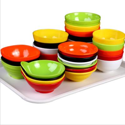 China Home hotel and restaurant double color melamine plastic bowl wholesale melamine mixing bowl for sale