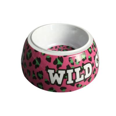 China Lovely Customized Sustainable Feeding Pet Puppy Bowl Plastic Food Bowl Melamine for sale