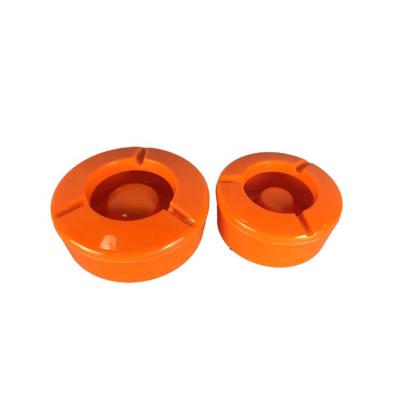 China Lunch Dish Orange Color Hotel Use Shatterproof 100%melamine Ashtray With Cover for sale