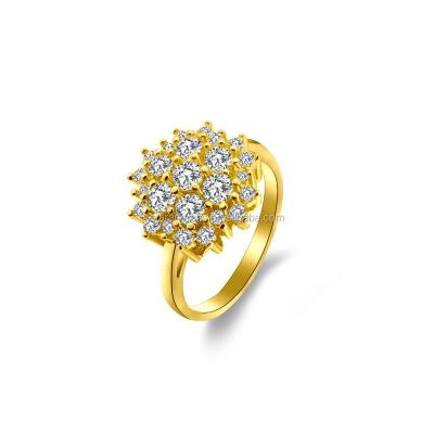 China Fashion B001G Royal Popular Charm Setting CZ Brass Women Ring for sale