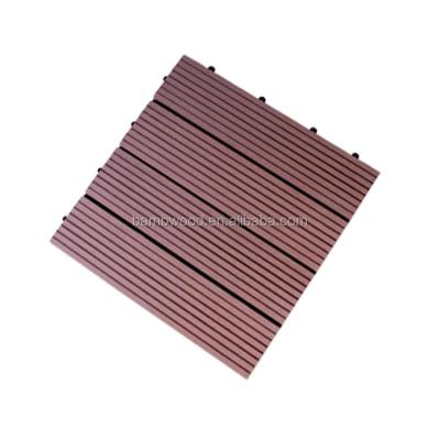 China Modern popular wpc interlocking wooden decking tiles for sale