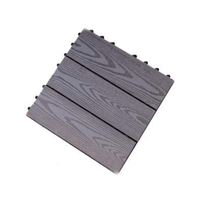 China Outdoor 35% HDPE patio wood plastic decking wpc tiles from China for sale