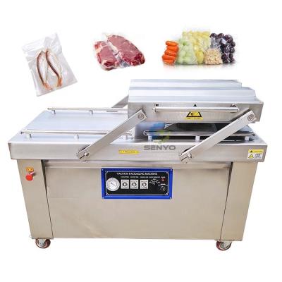 China High Level Stainless Steel High Speed ​​Seafood Salted Meat Fish Pork Beef Rice Dry Vacuum Packing Machine for sale