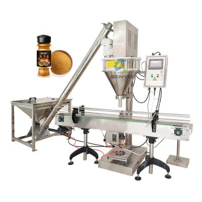 China Automatic Sensoning Coffee Flour Chilli High Yield Bottle Screw Milk Powder Detergent Filling Machine for sale