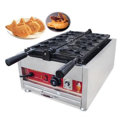 China Popular snack factory electric taiyaki machine fish waffle taiyaki maker snack machine with best price for sale