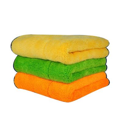 China Car Care Cleaning Large Custom Wholesale Soft Microfiber Car Care Cleaning Cloth 800 Gsm Large Drying Towels for sale