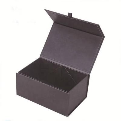 China New Arrival Eco-friendly Simple Stylish Folding Packaging Boxes Box Eco Friendly Packaging With Ribbon Design for sale