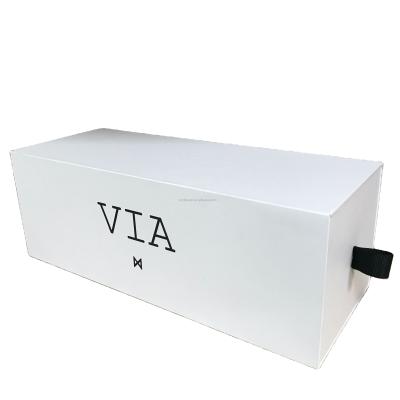 China Recyclable Custom Logo Printed Luxury Drawer Durable Box For Candle Packaging Gift Box With Handle Foam Insert for sale