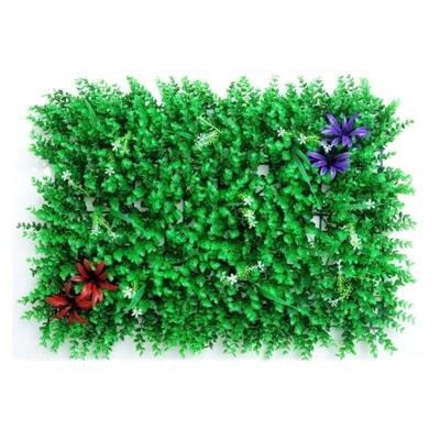 China Plastic Green Conventional Outdoor High Quality Artificial Grass Wall Of Balcony Contemporary Home Decoration Plants 40*60Cm for sale