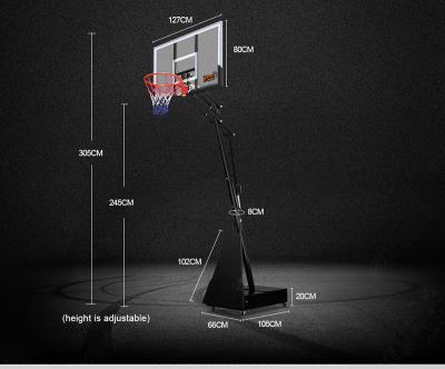 China Simple PE Convenience Leisure Basketball Hoop for sale